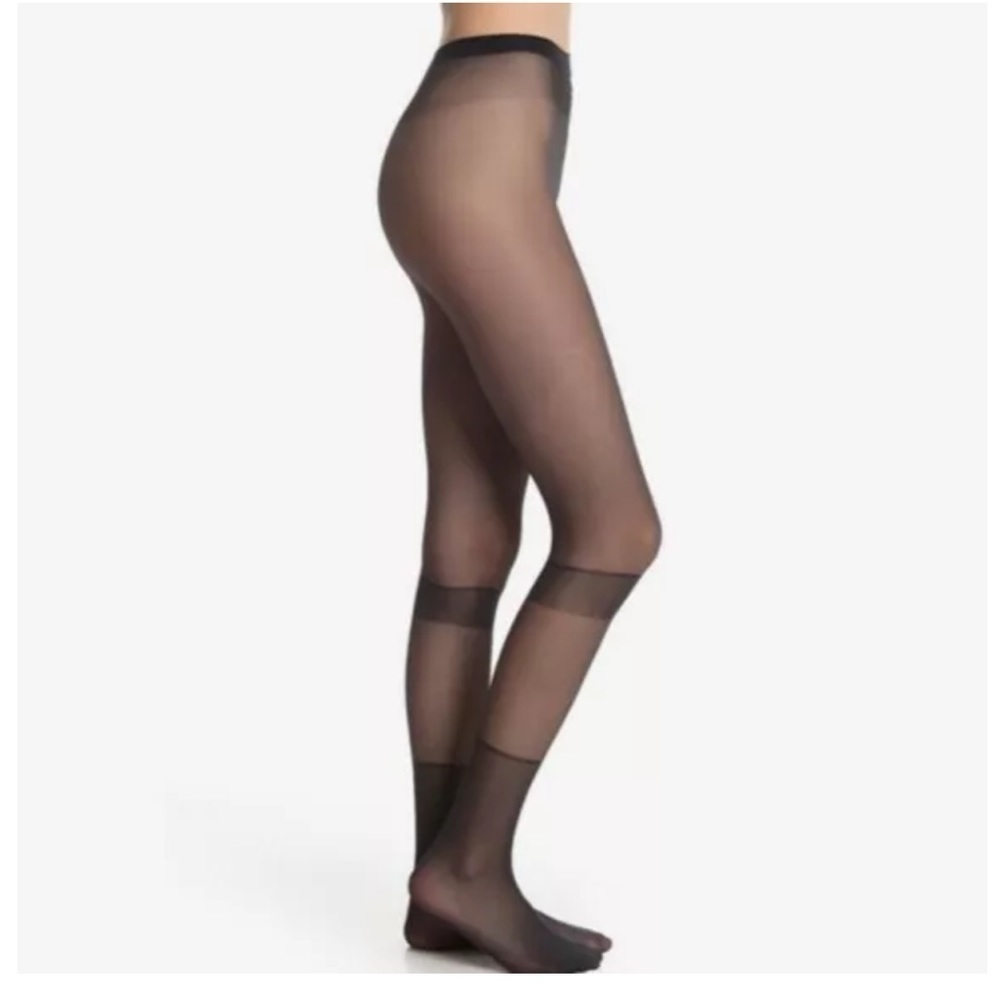 Wolford Harmony Block Tights In Black​​​​​​